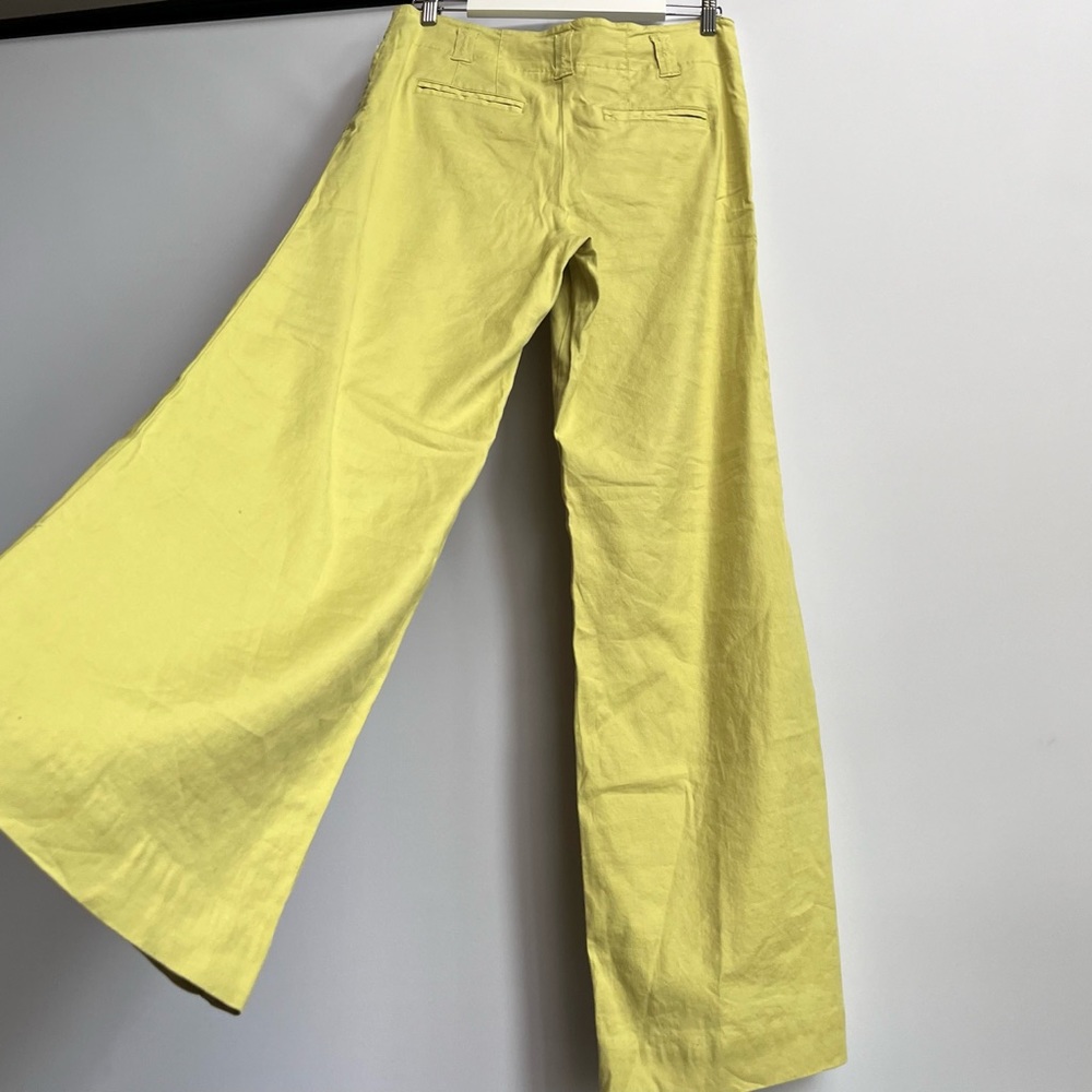 NWT Anthropologie Maeve The Naomi Linen Wide-Leg Flare Pants - Picture 11 of 13